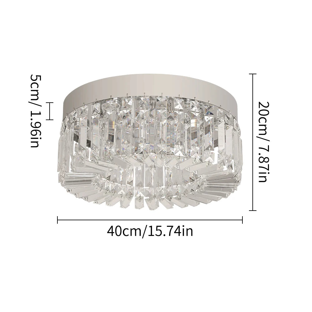 Gold Luxury Crystal Ceiling Lamp Living Room Modern Chandeliers Decoration Led Ceiling Lights Lighting Fixture Diameter 40 50cm