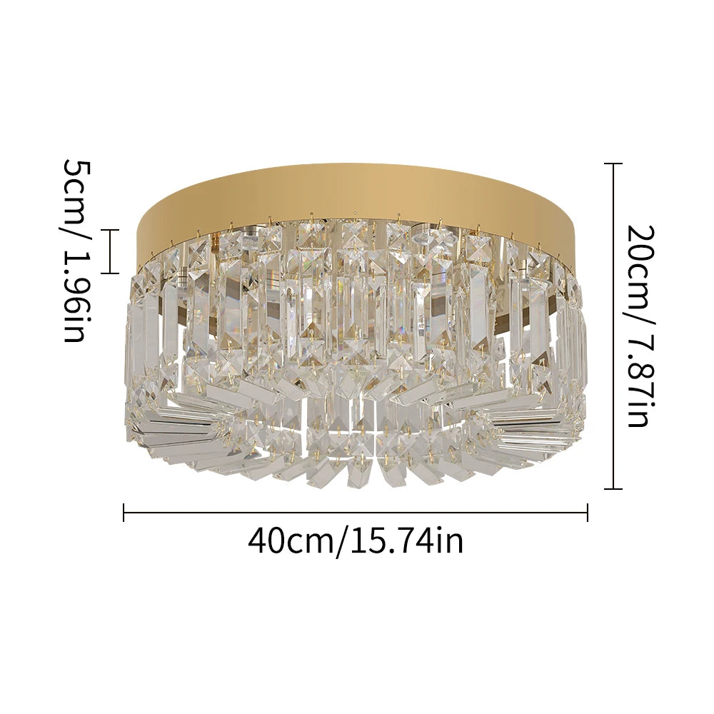 VETRULUS Crystal LED Ceiling Chandelier for Modern Interiors
