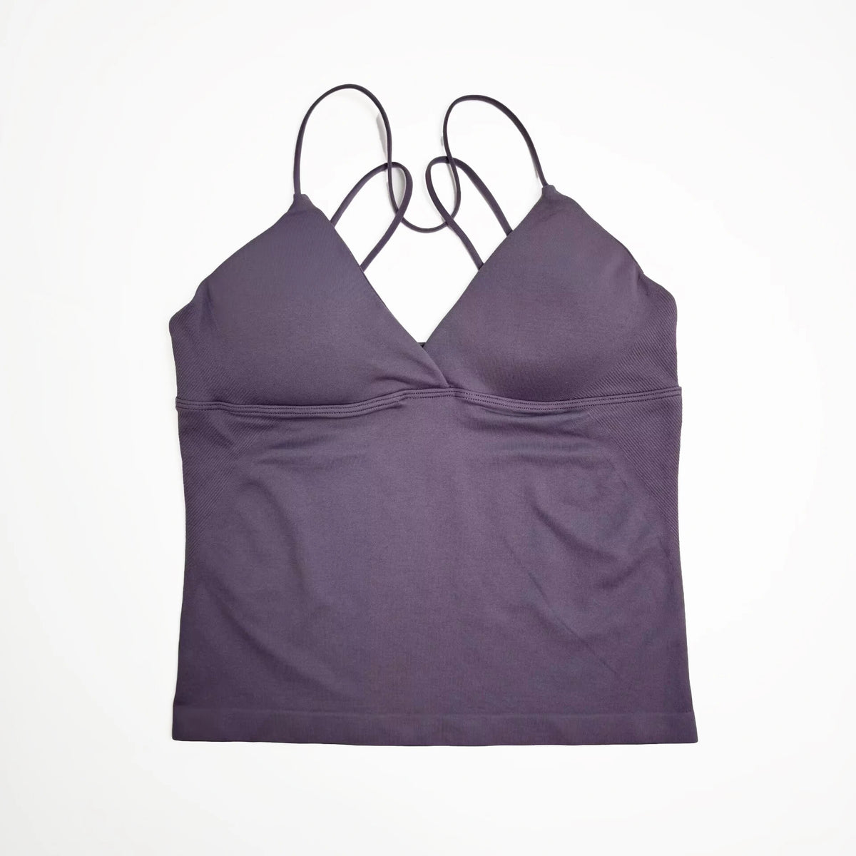 NCLAGEN Women's Twist Front Seamless Yoga Workout Tank Top