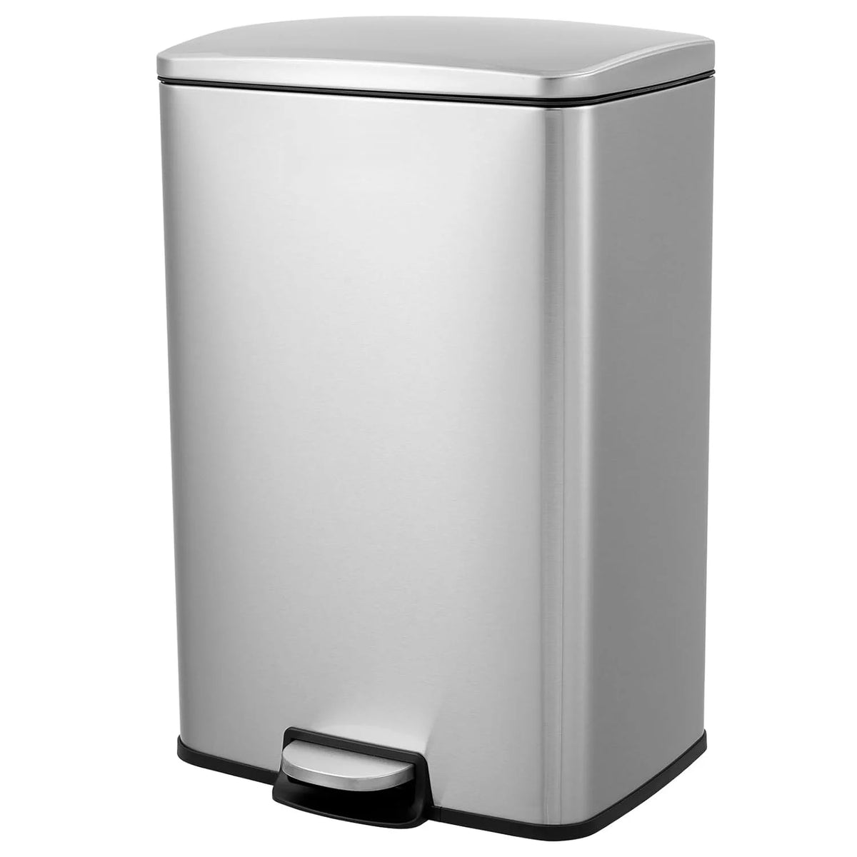 HiMISS Stainless Steel Pedal Trash Bin With Quiet Lid