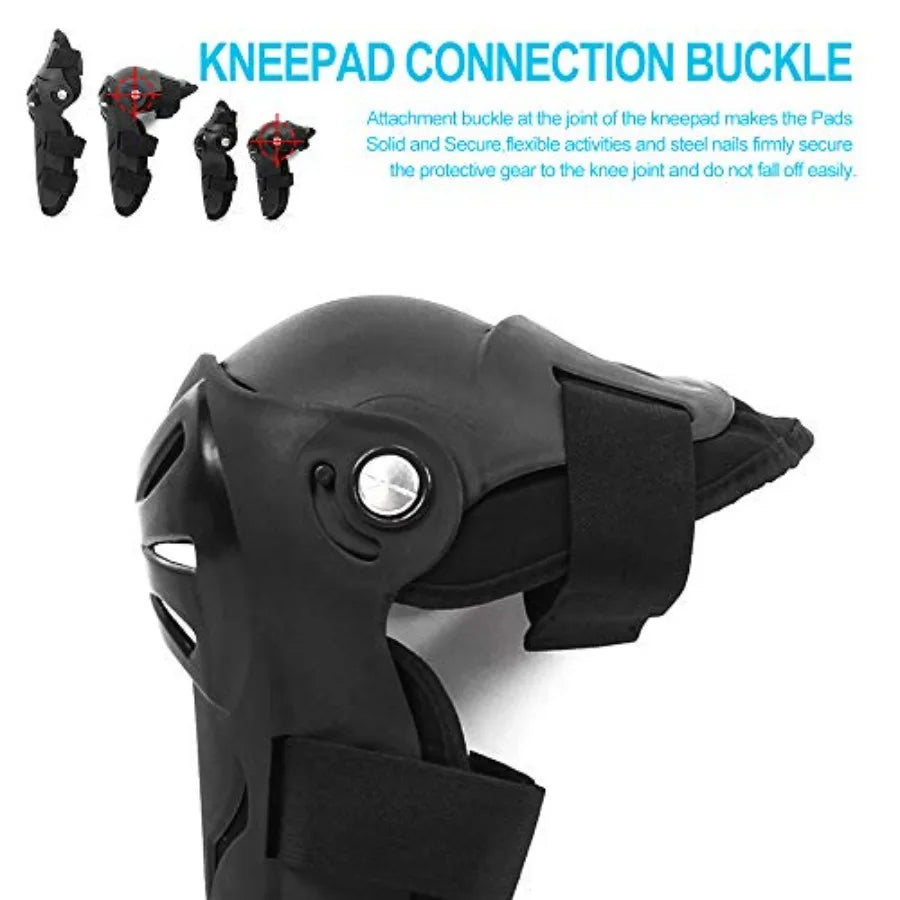 Motocross Knee Elbow Protection Pads Set For Adults