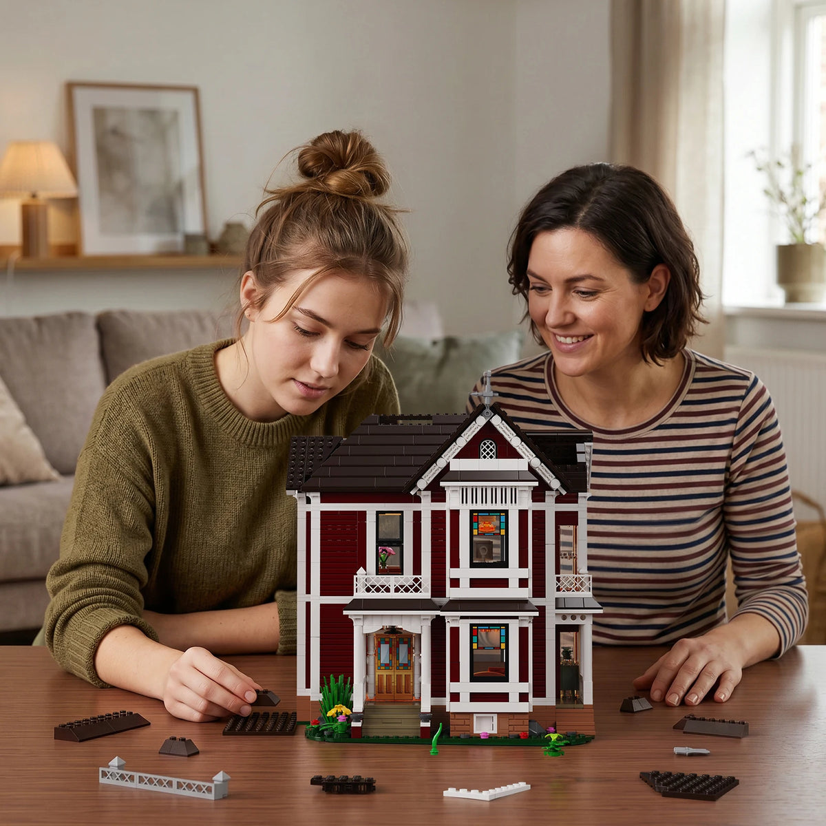 BuildMoc Halliwell Manor Building Blocks Set Model Kit For Fans