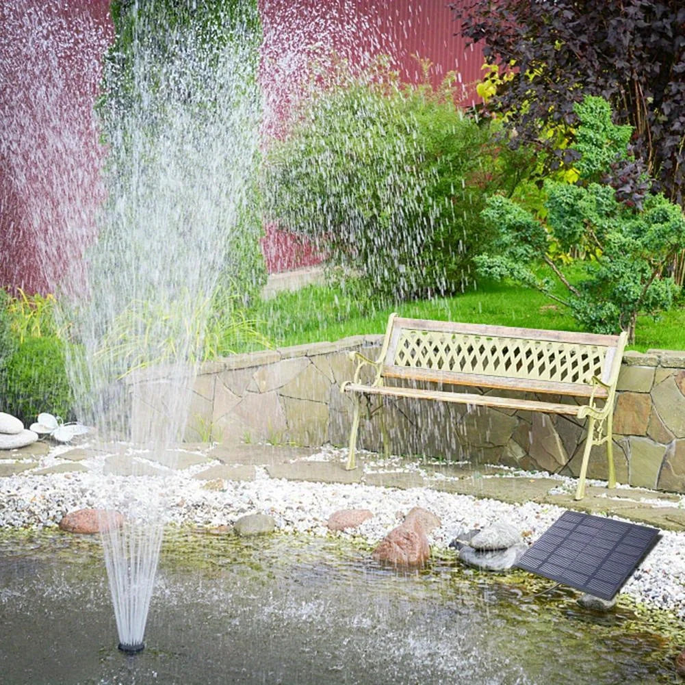 Solar Floating Fountain Pump With 6 Nozzles For Bird Baths