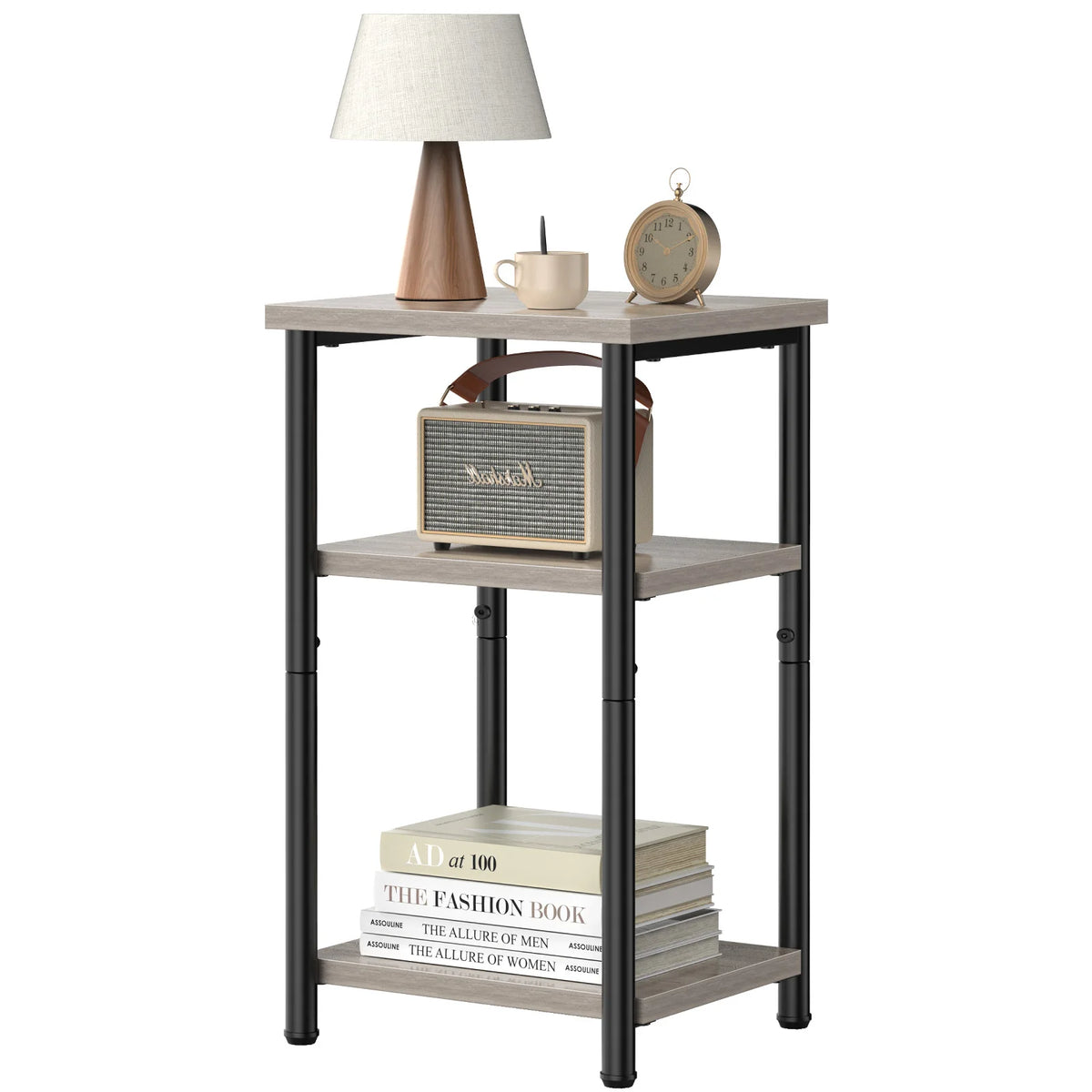 MCQ 3 Tier Living Room Coffee Table With Storage Shelf