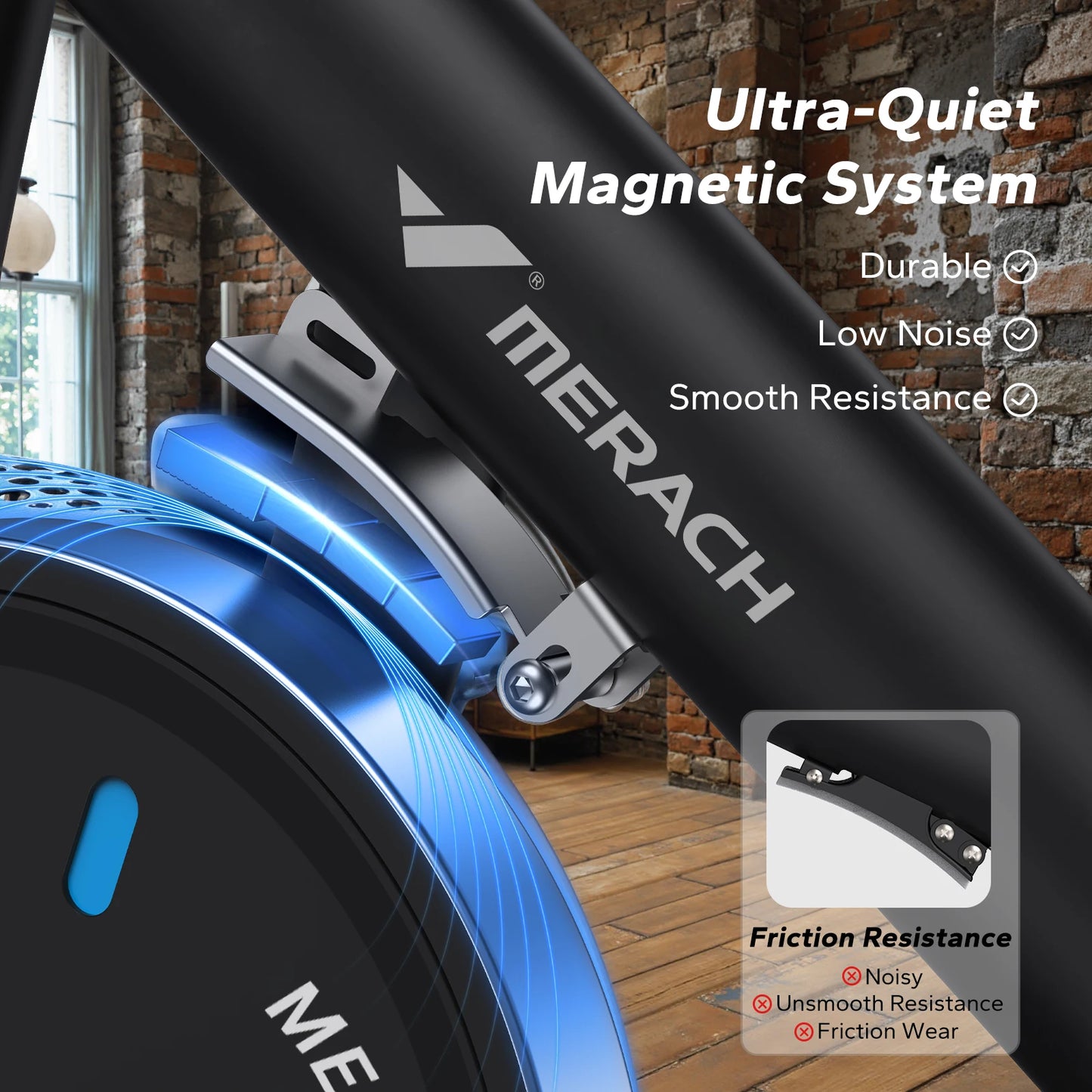 MERACH Magnetic Indoor Cycling Bike With Exclusive App And Courses
