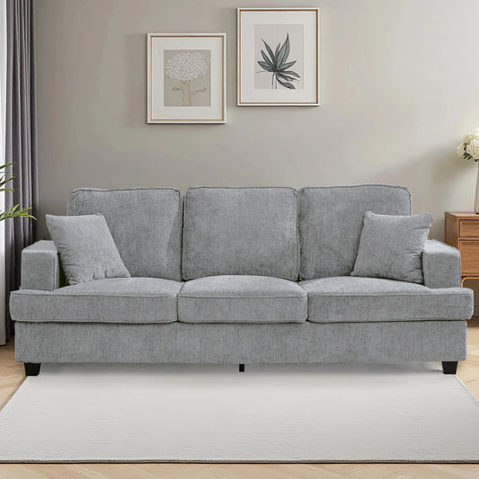 Cloud Chenile Sofa Modern 3 Seater for Living Room