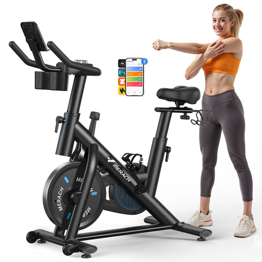 MERACH Magnetic Indoor Cycling Bike With Exclusive App And Courses