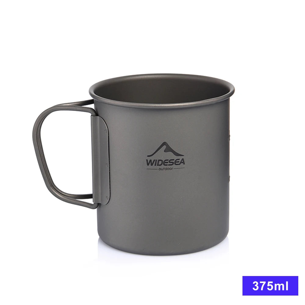 Widesea Titanium Camping Mug For Hiking And Outdoor Travel