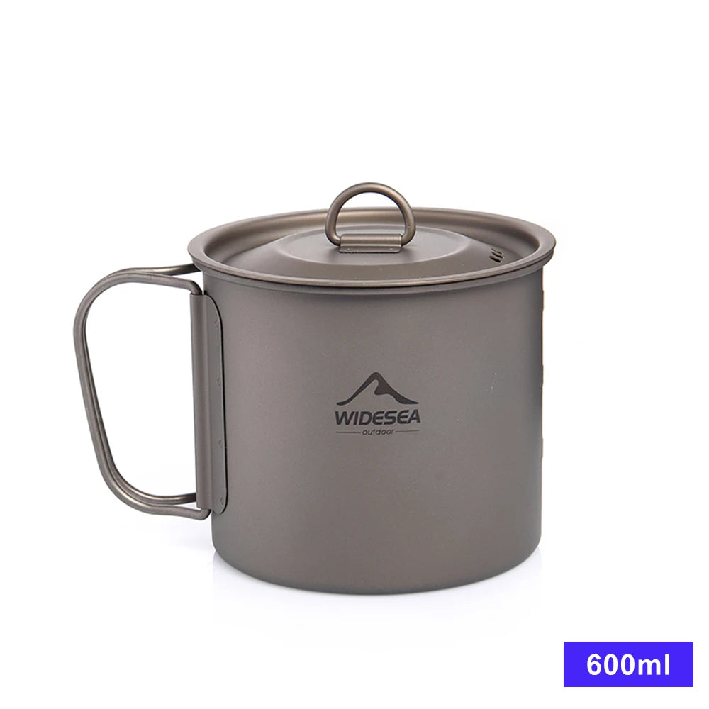 Widesea Titanium Camping Mug For Hiking And Outdoor Travel
