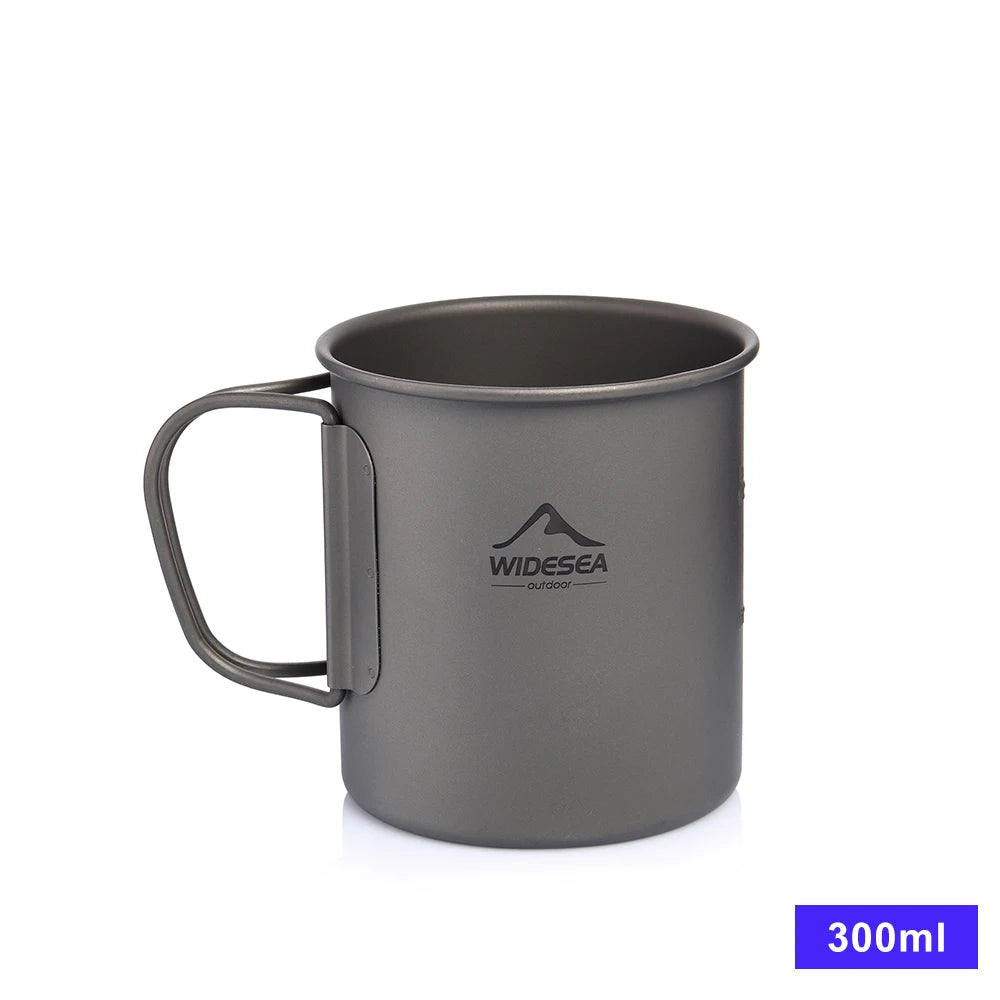 Widesea Titanium Camping Mug For Hiking And Outdoor Travel