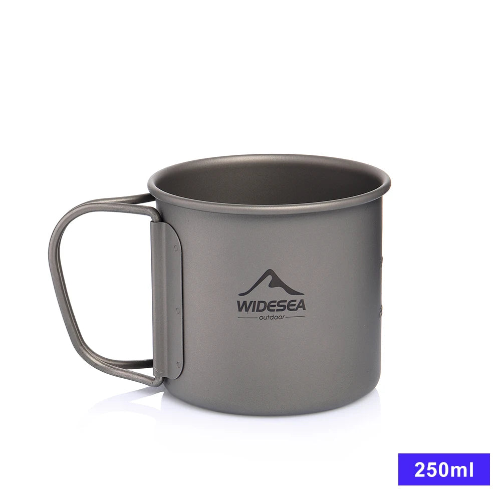 Widesea Titanium Camping Mug For Hiking And Outdoor Travel