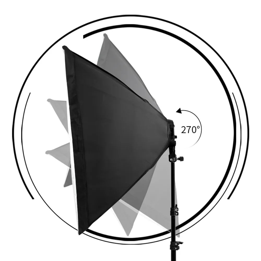 SH Photography Softbox Lighting Kit Professional Continuous Studio Light