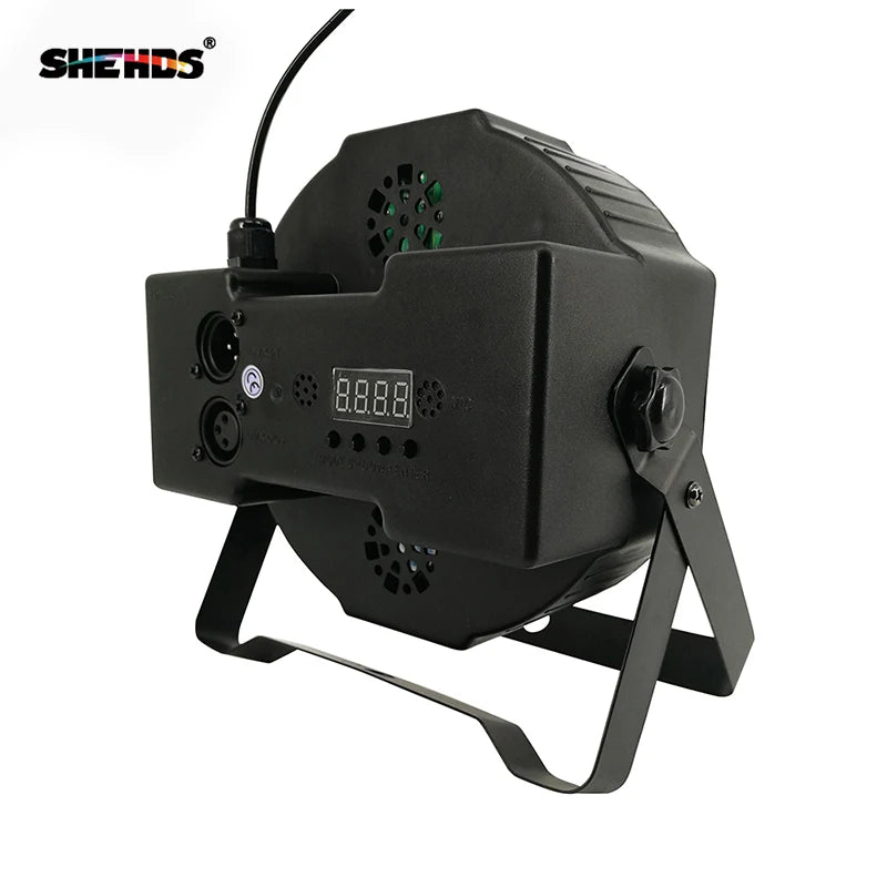 8pcs SHEHDS Flat LED Par 7X12w RGBW /7X18W RGBWA UV Stage  Light DMX Controller DJ Disco Night Club Show Equipment