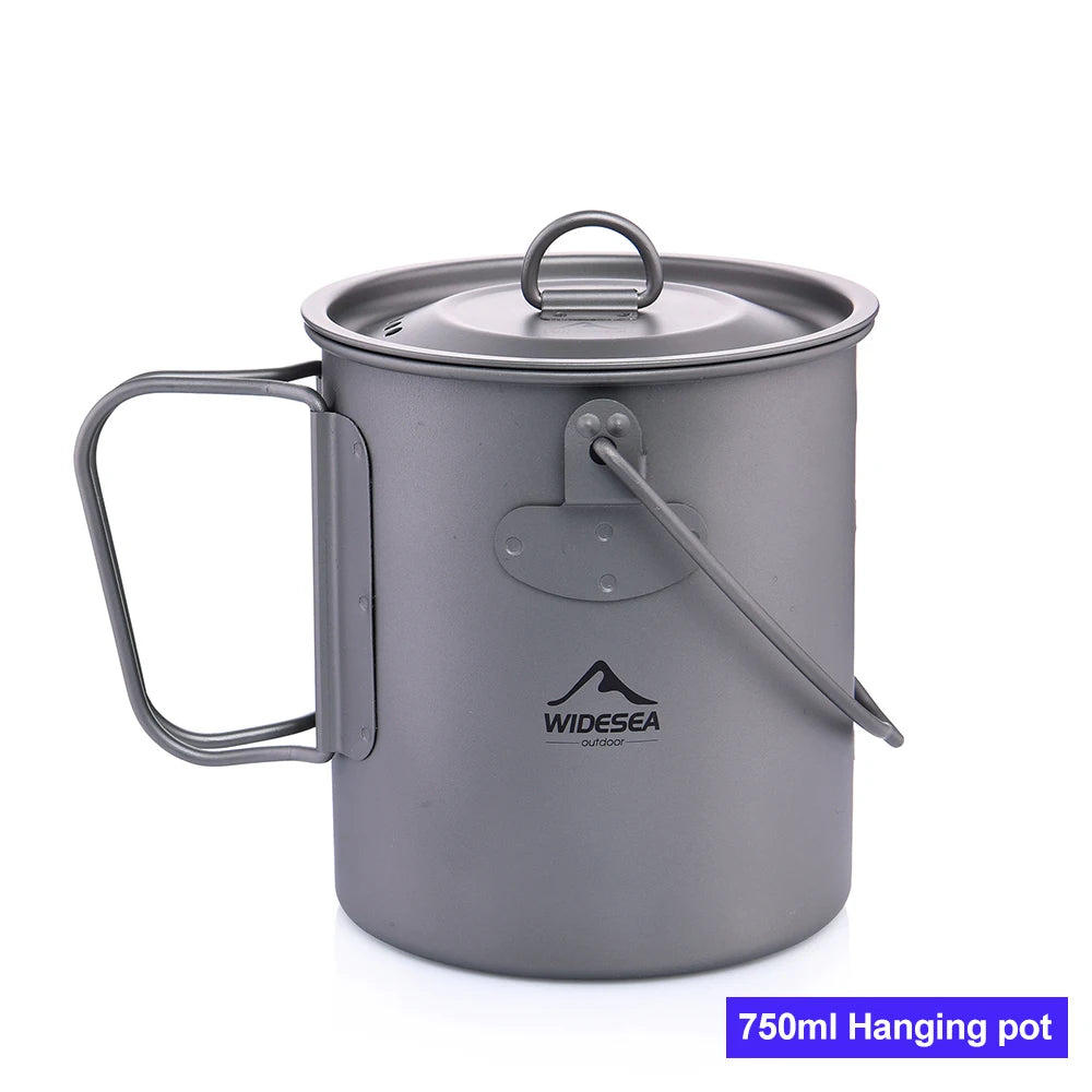 Widesea Titanium Camping Mug For Hiking And Outdoor Travel