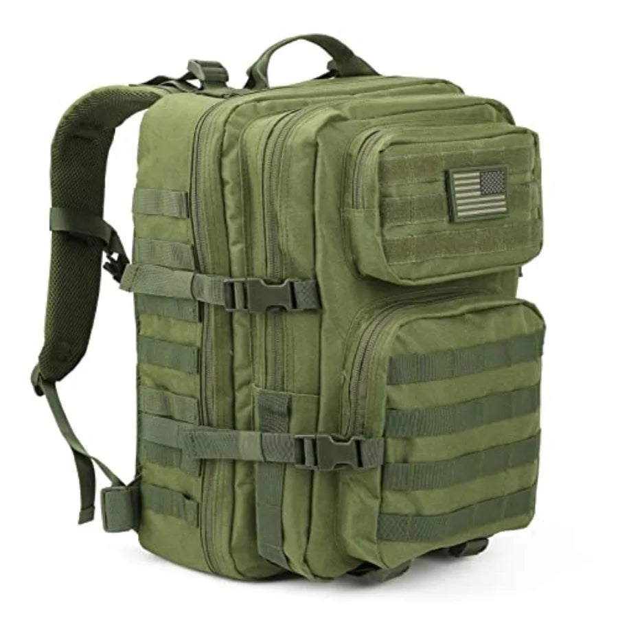 Canvas Military Tactical Backpack Molle Assault Pack