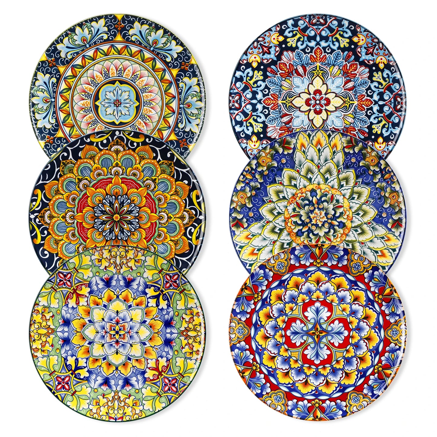 MALACASA Porcelain Dinner Plates Set 12 Piece Dinnerware