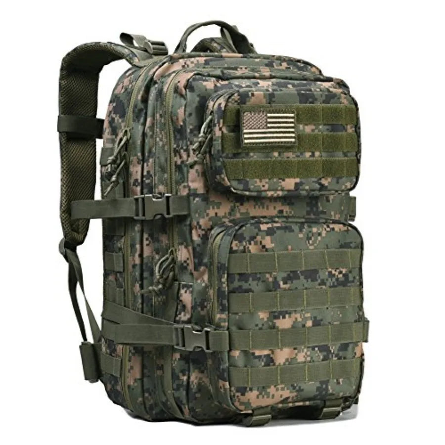 Canvas Military Tactical Backpack Molle Assault Pack