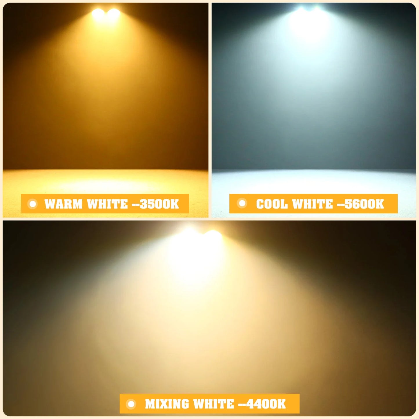 U'King 200W COB Par Light DMX Stage Lighting Dual 100W Blinders