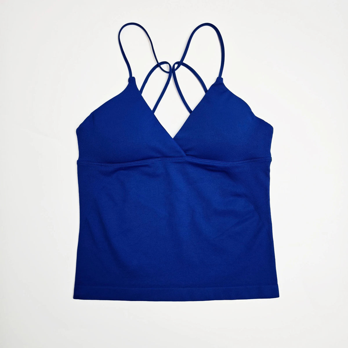 NCLAGEN Women's Twist Front Seamless Yoga Workout Tank Top