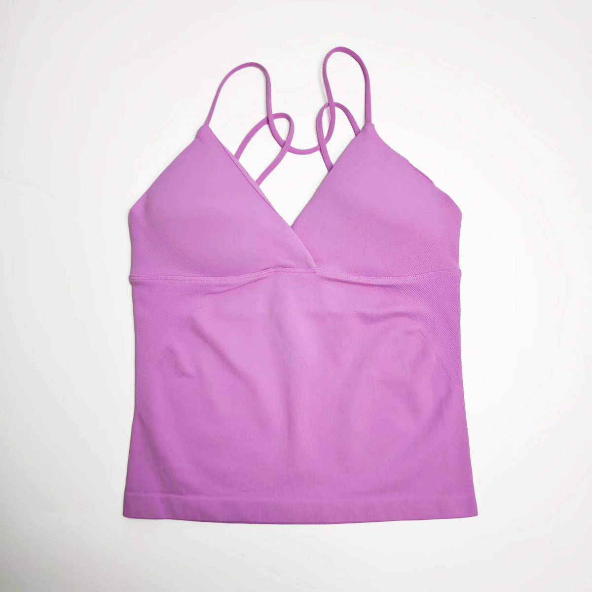 NCLAGEN Women's Twist Front Seamless Yoga Workout Tank Top