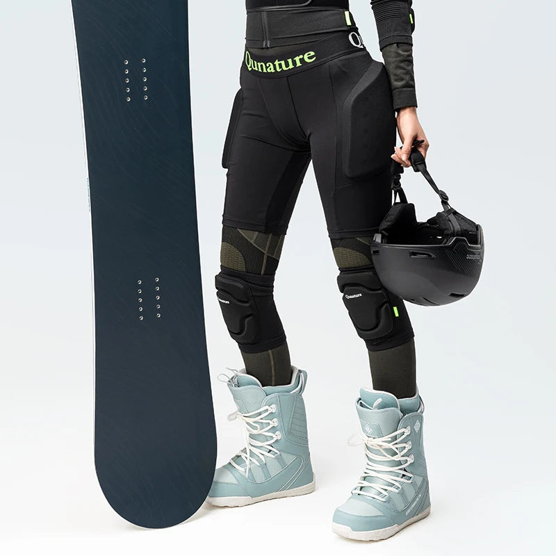 Qunature Local Shipping Ski Knee Pads Protective Gear Men Women Skiing Knee Pads Single Double Board Cycling Outdoor Activities Knee Fall Protection