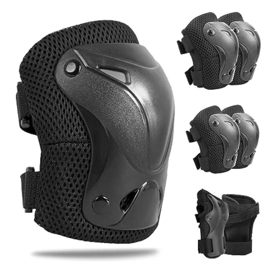 Roller Skating Protective Gear Adult Knee Elbow Pads Wrist Guards