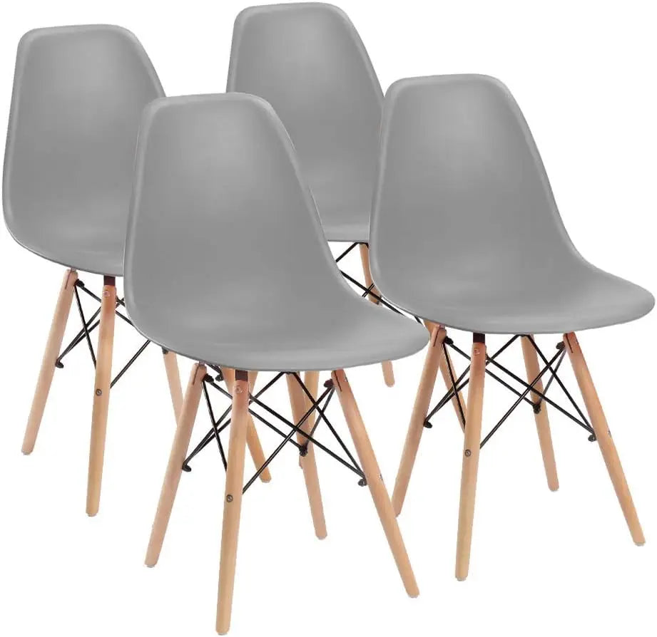 Mid Century Modern Dining Chair Shell Plastic DSW Style Set