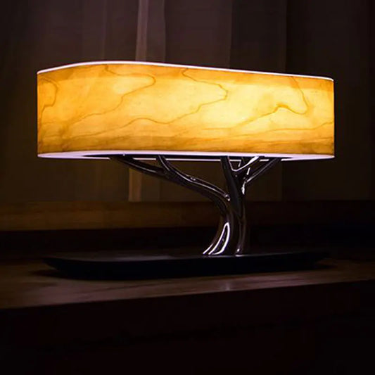 Wireless Charging Speaker Lamp with Ambient Light and Touch Control