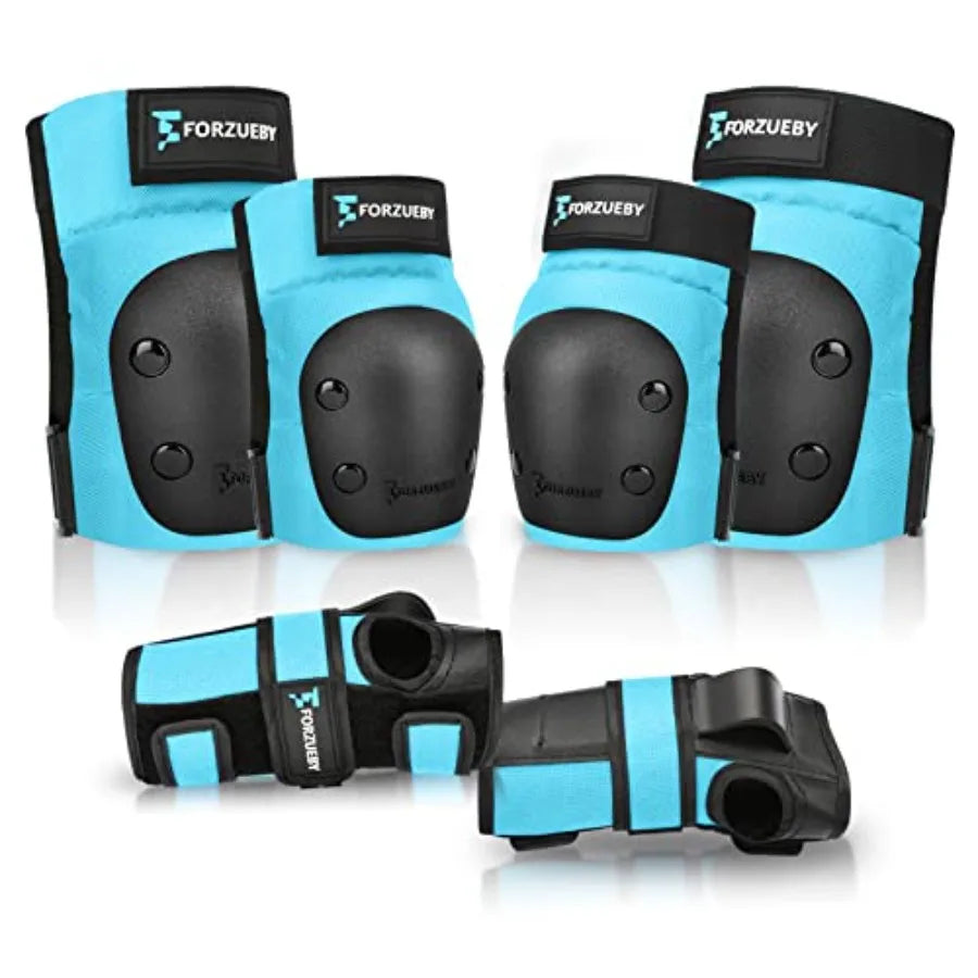 SixInOne Protective Gear Set Knee Elbow Wrist Pads Inline Skating