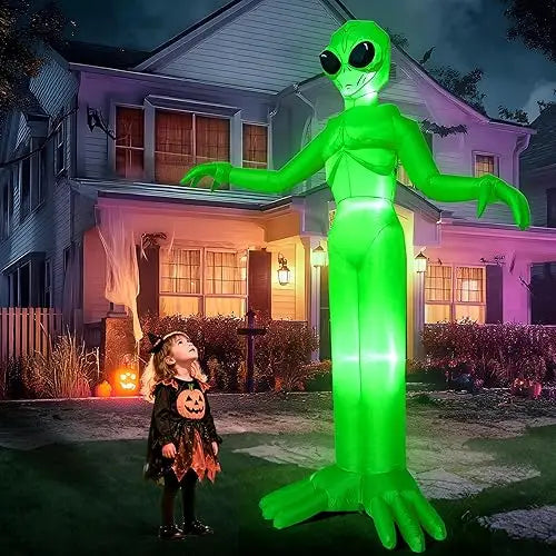 Joyfy Alien Inflatable Outdoor Halloween Decoration With Led Lights