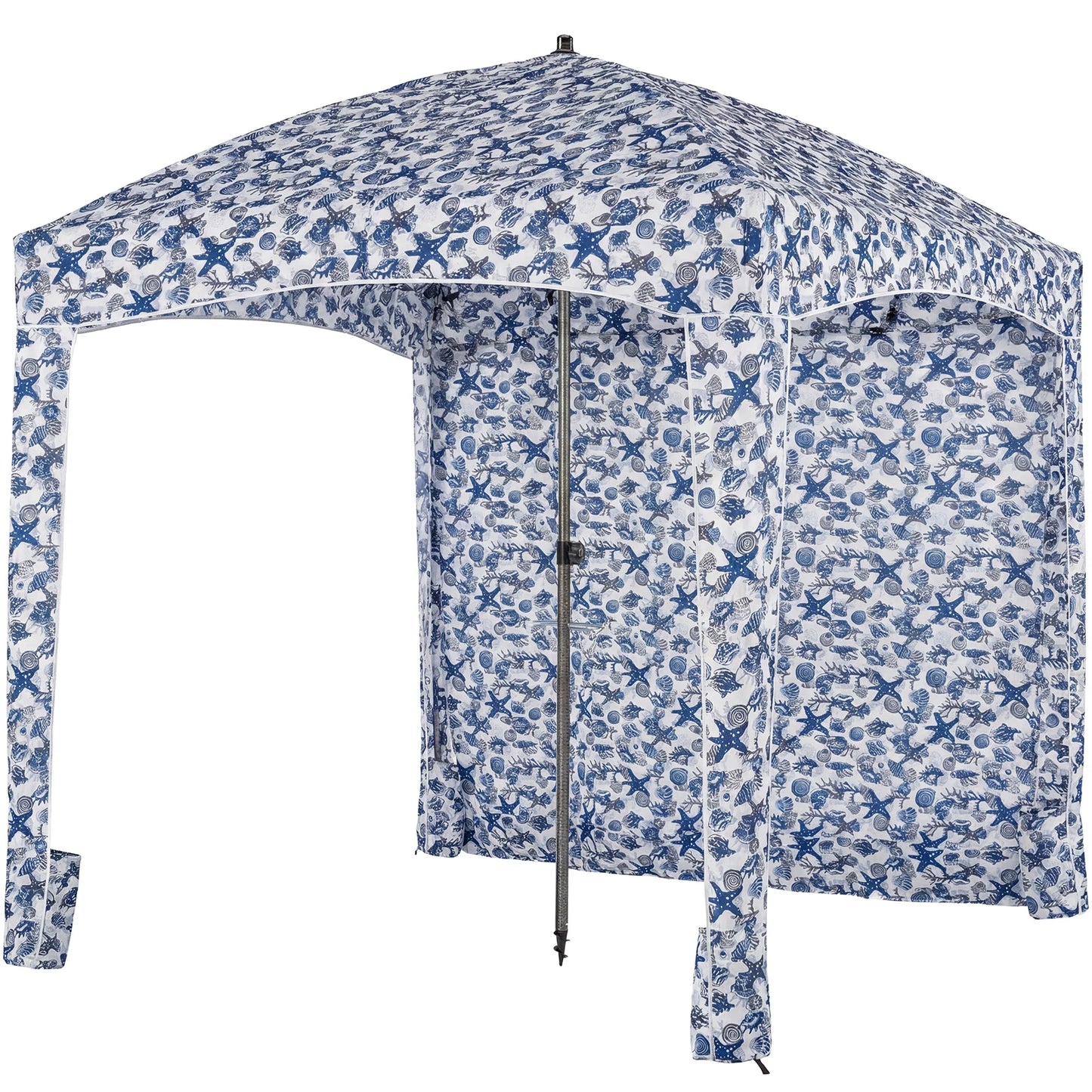 JHK 6×6 FT Beach Tent Sun Shelter with Side Wall Easy Setup Wind Resistant Cool Canopy Tent UPF 50+ Beach Cabana for Family