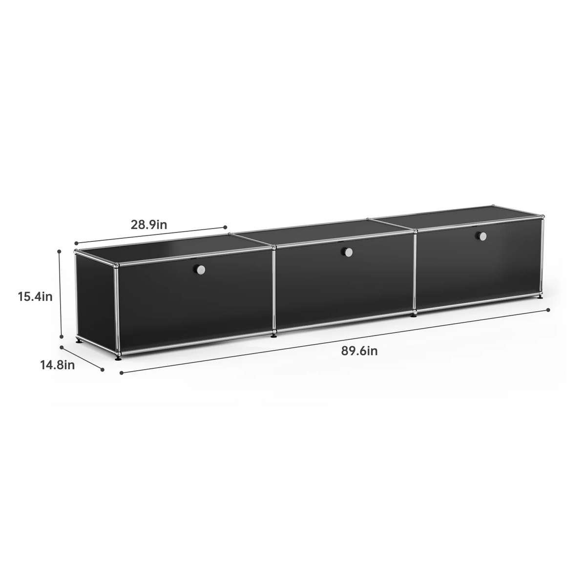 Cottinch Modern Metal Storage Cabinet Sideboard Organizer for Home