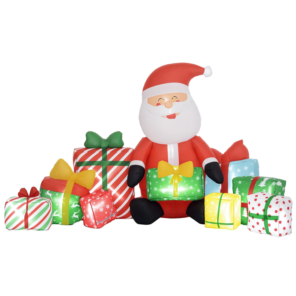 Outsunny Christmas Inflatable Santa Claus With White LED Lights