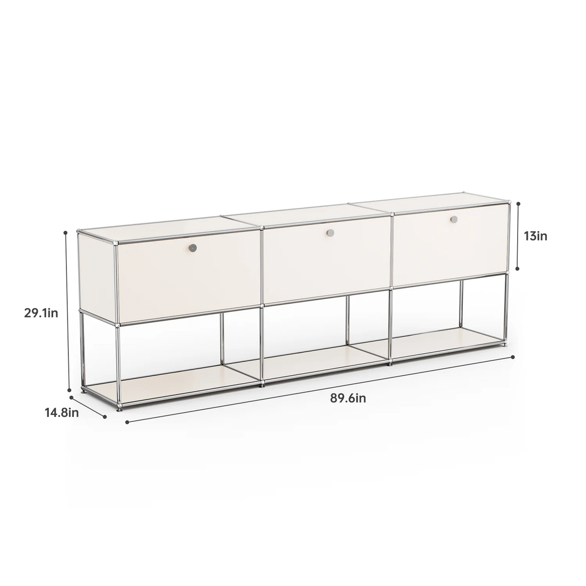 Cottinch Modern Metal Storage Cabinet Sideboard Organizer for Home