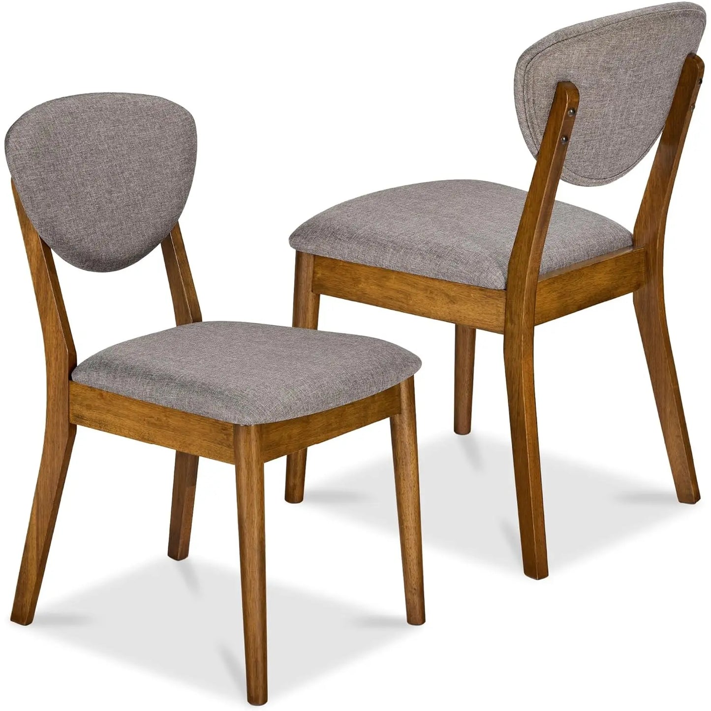 Mid Century Modern Dining Chairs With Padded Backrest