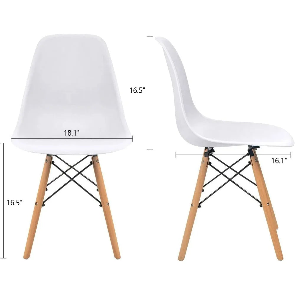 Furmax DSW Shell Plastic Dining Chair Set 4