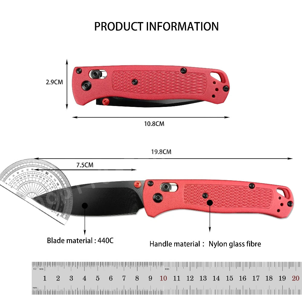 DIY Supplies Bugout Drop Point Folding Knife Outdoor EDC