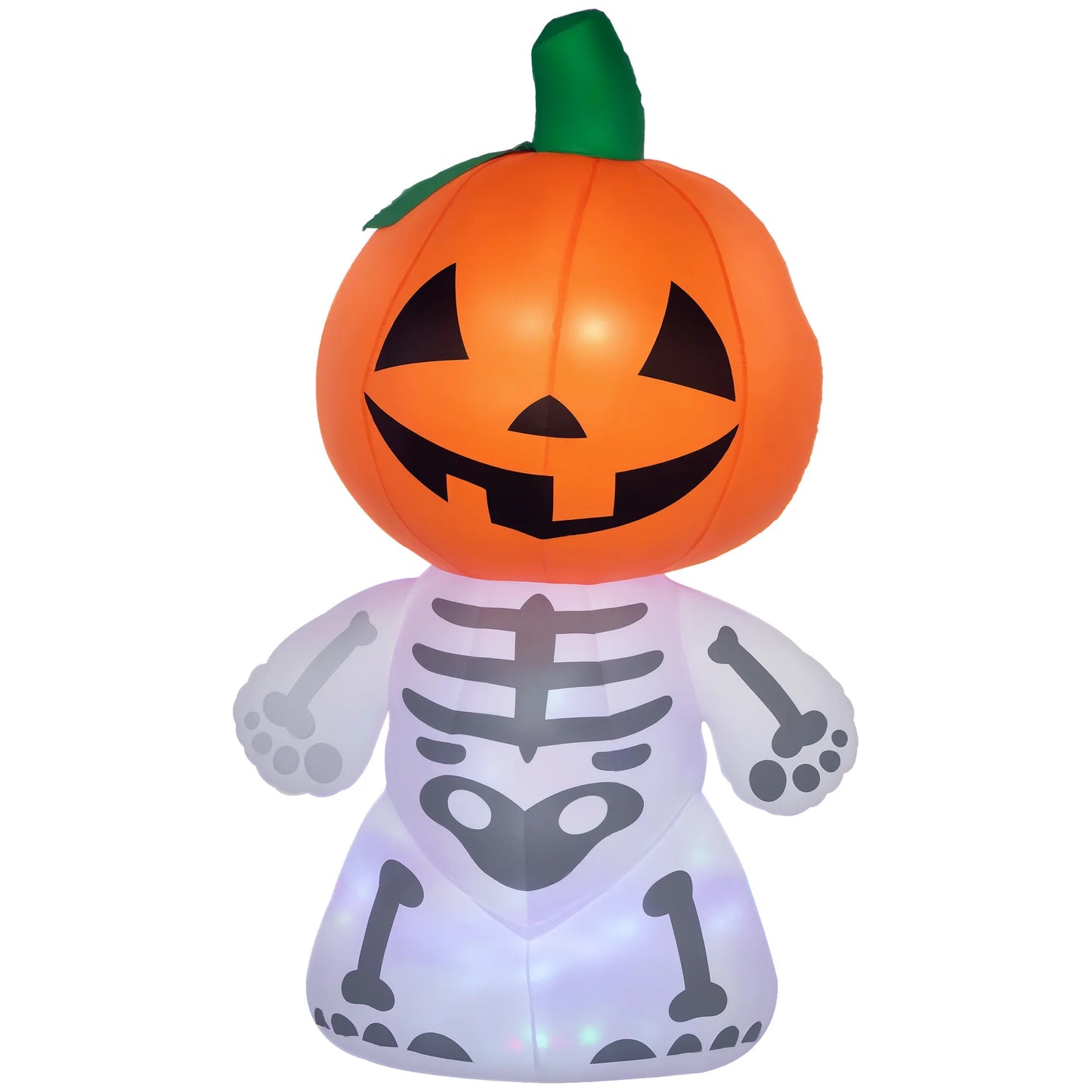 Inflatable Halloween Pumpkin Man Outdoor Display With Led Lights