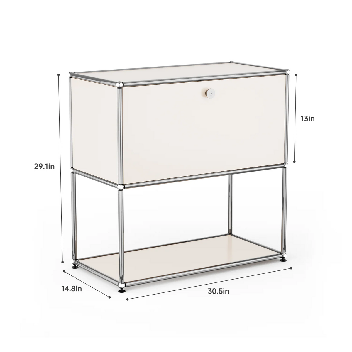 Cottinch Modern Metal Storage Cabinet Sideboard Organizer for Home