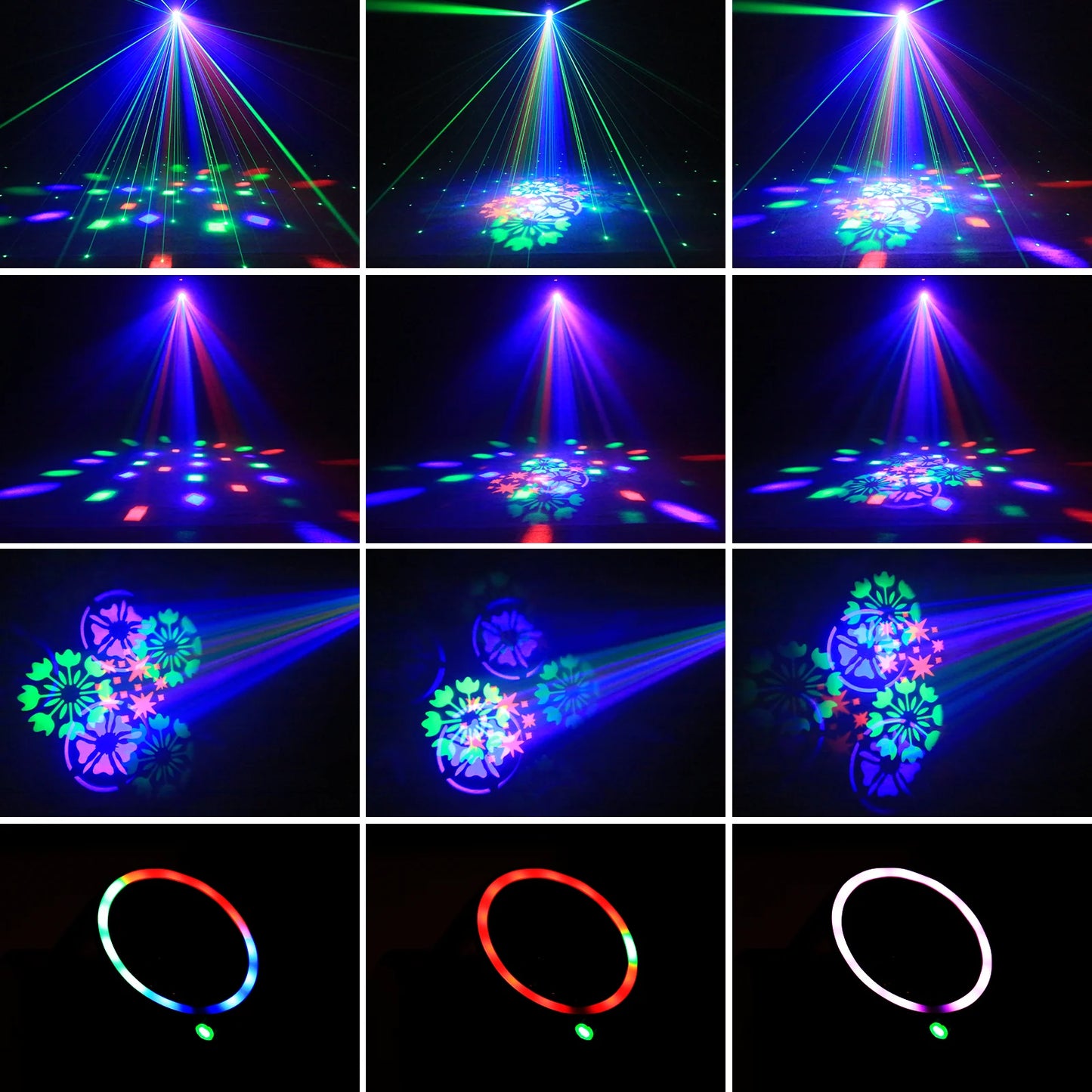 U'King Mini 30W Moving Head Light DMX RGB Strobe Light