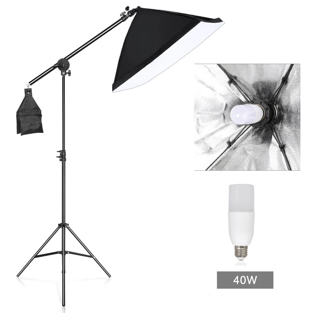 SH Photography Softbox Lighting Kit Professional Continuous Studio Light