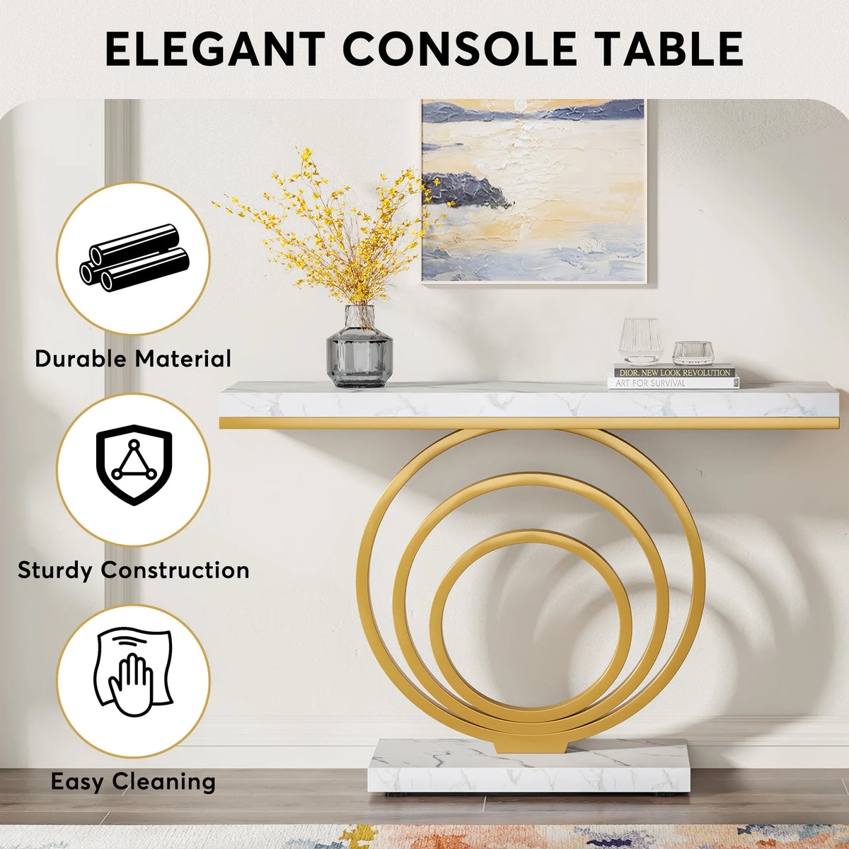 Tribesigns Modern Entryway Console Table for Living Room