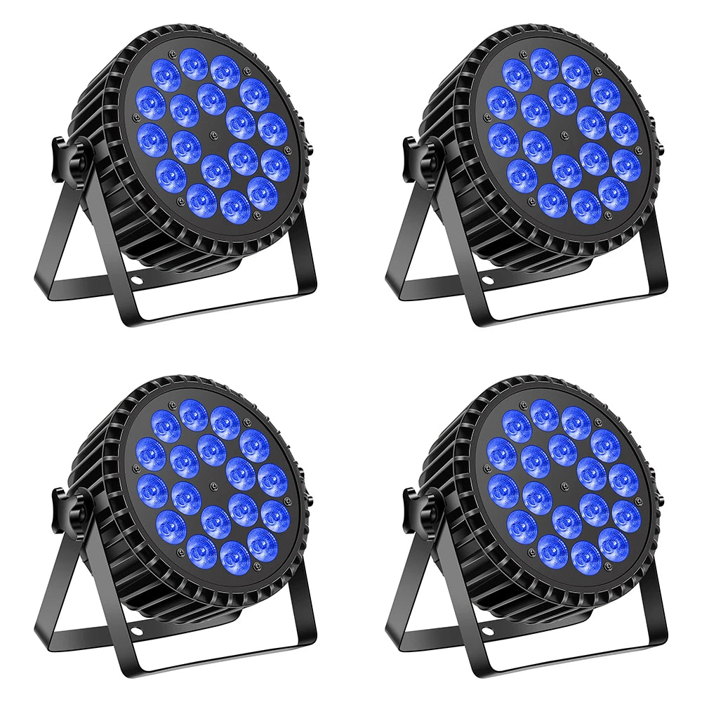 U'King 4x200W LED Par Lights DMX512 RGBW Wash Stage Light