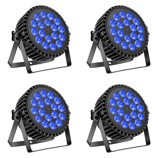 U'King 4x200W LED Par Lights DMX512 RGBW Wash Stage Light