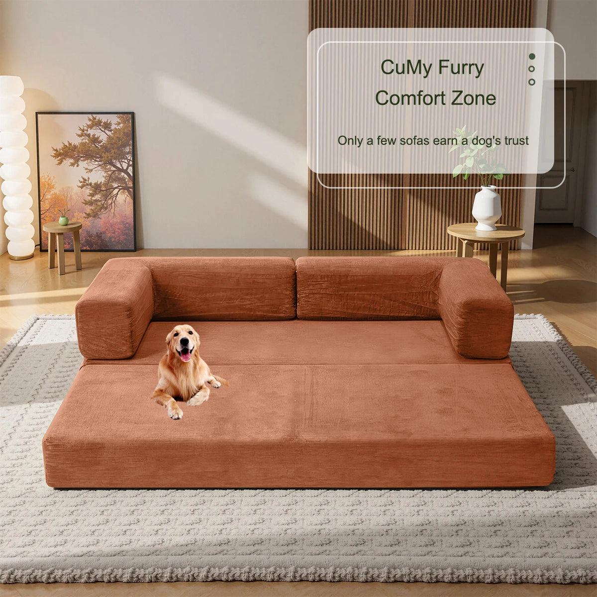 78.8" Convertible Floor Sofa Bed, 2-in-1 Foldable Sleeper Couch with Throw Pillows, Multifunctional Living Room Furniture