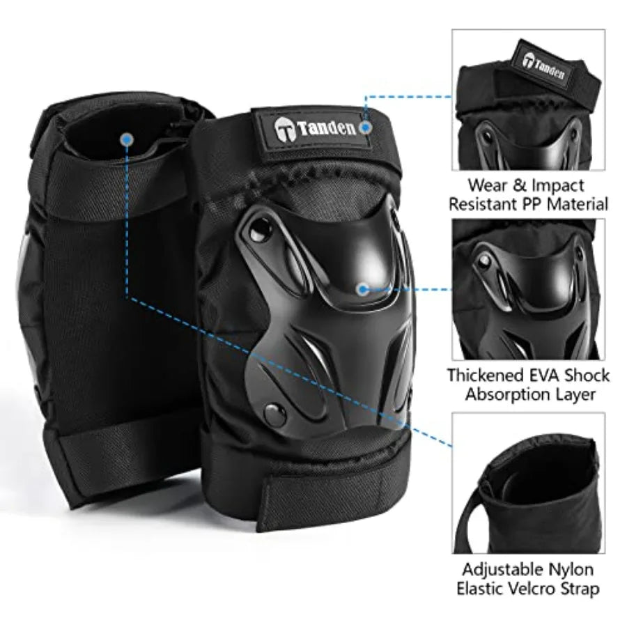 Skating Protective Gear Knee Elbow Pads and Wrist Guards