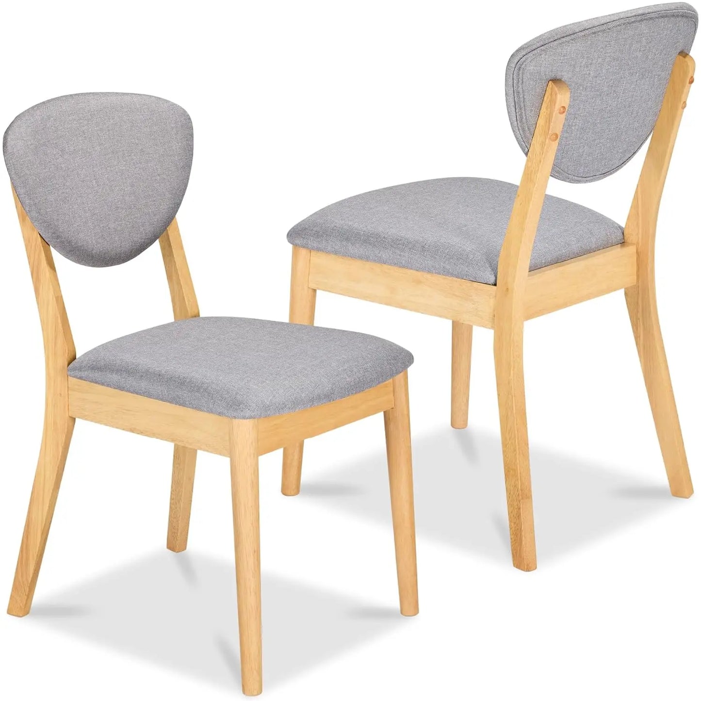 Mid Century Modern Dining Chairs With Padded Backrest