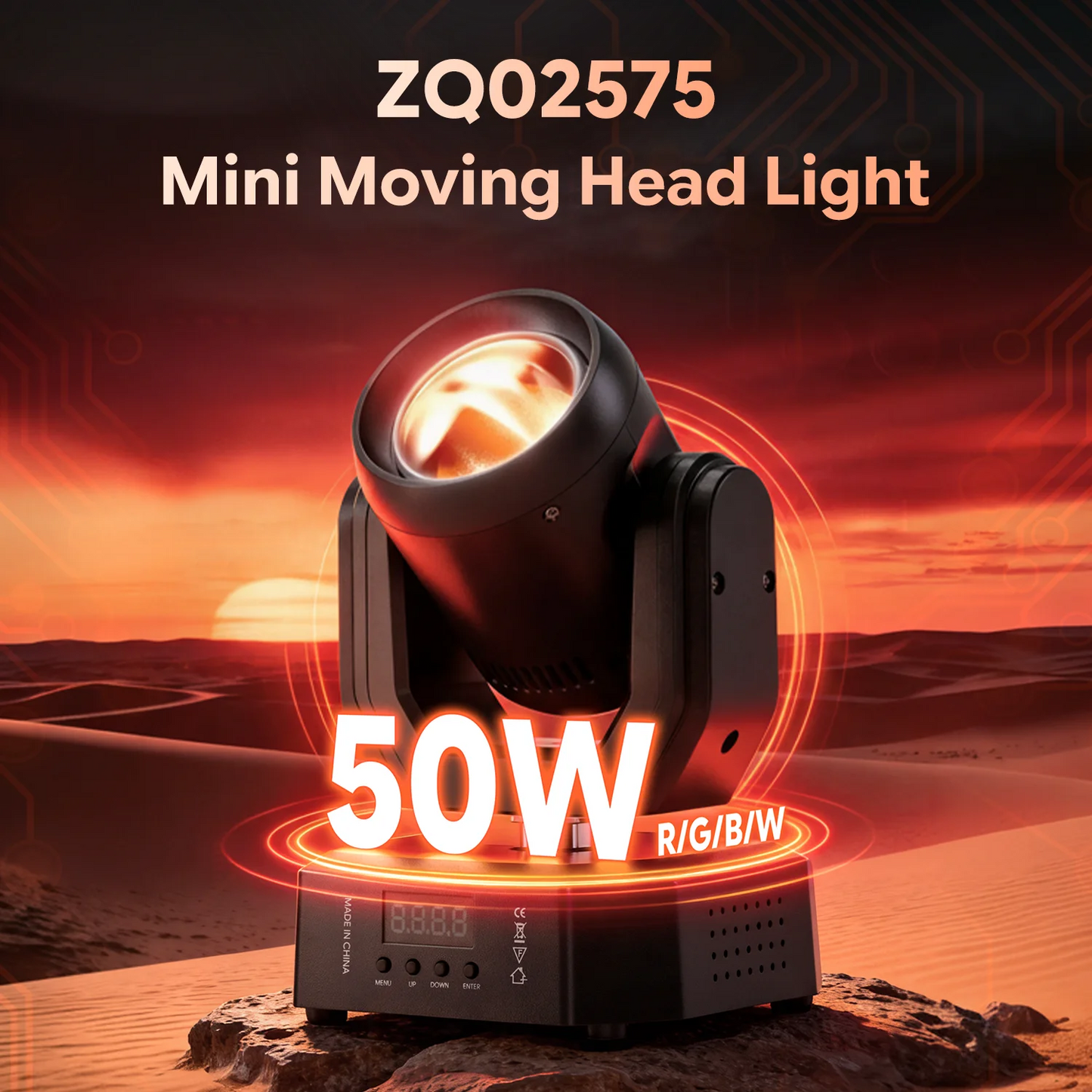 U'King 1/2/4Pcs Mini 50W RGBW LED Moving Head Lights Dynamic Lighting Effects Stage Lights DJ Lights For Wedding Party Show Club