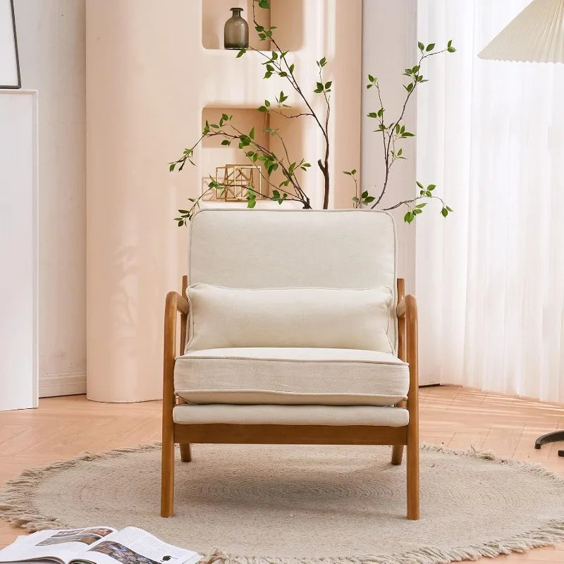 Bonnlo Accent Chairs Set Of 2 Upholstered Mid Century Modern