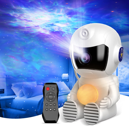 LED Astronaut Galaxy Projector Night Light With Timer